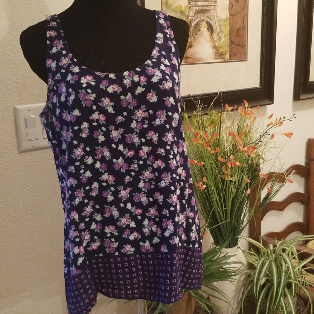 GAP floral flowy tank, size M